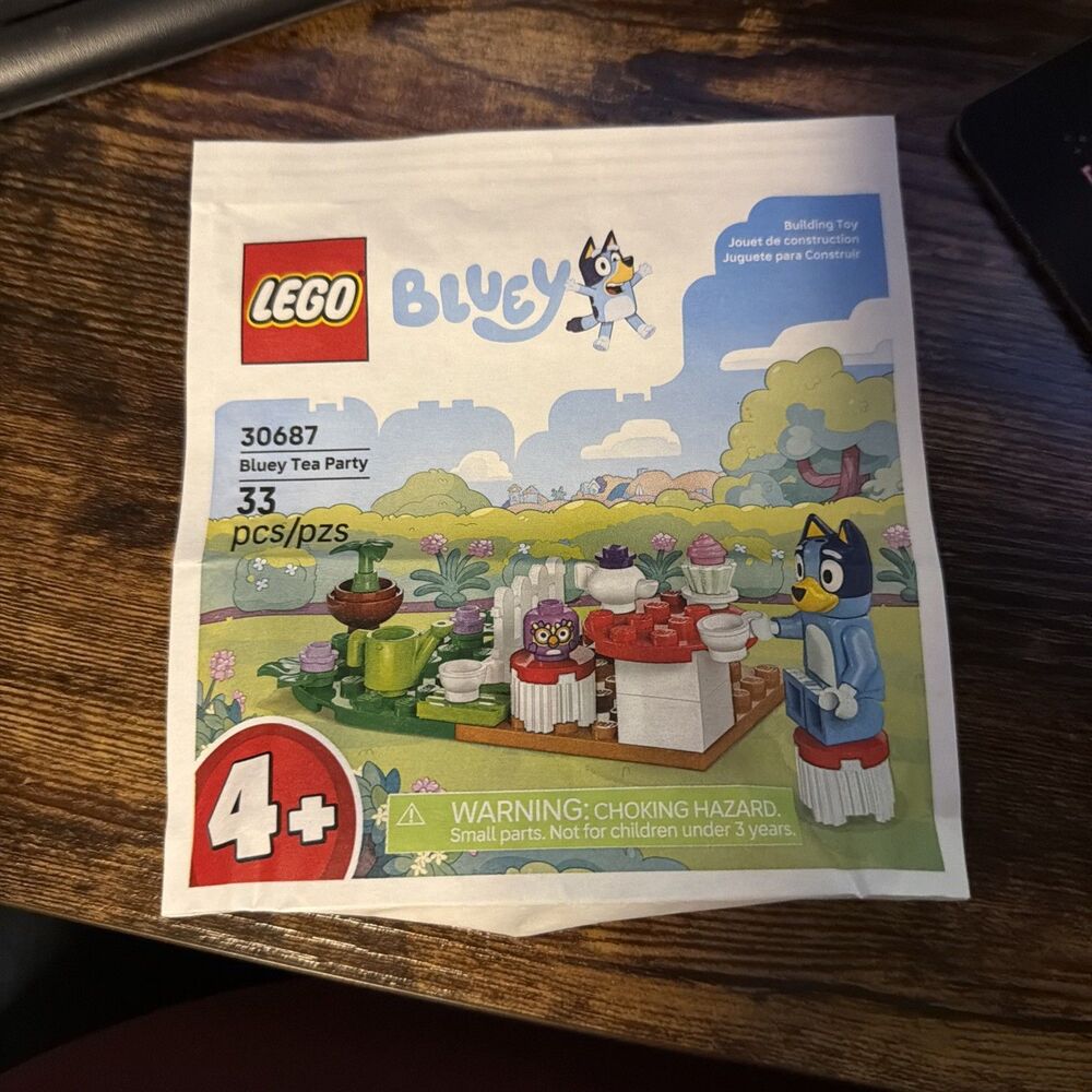 Bluey LEGO Tea Party Polybag 30687 Sealed 33 Pieces Disney Blue Heeler Puppy Dog